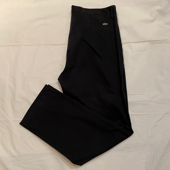 LACOSTE Men’s Black Chinos sz35 - Picture 1 of 9